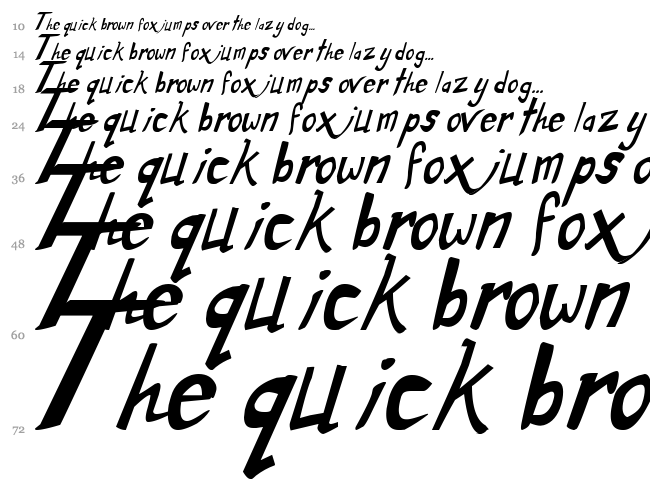 Dirty Duo font waterfall